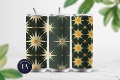 Modern Geometric Pattern Digital Paper | Snowflakes pattern Product Image 2