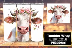 Happy Farm Cow Tumbler Sublimation - 20oz Product Image 1
