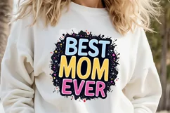 Best mom ever clipart | Mothers day Sublimation design png Product Image 2