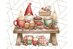 Scandinavian Christmas Gnomes Clipart PNG, Cute Gnome Png Product Image 4