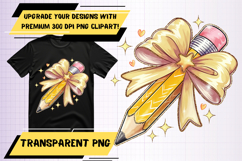 Stylish PNG Artwork for T-Shirt Projects , Back To School Product Image 1