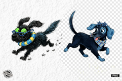 Whimsical Summer Dog Png Clipart Product Image 1