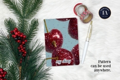 Glitter Coquette Cherry Pattern | Sparkly Glam Texture Paper Product Image 4
