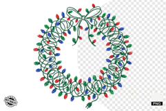 Merry Christmas Lights Clipart Product Image 1