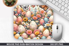 Flowers Mouse Pad Sublimation, Spring Mouse Pad PNG Design Product Image 1