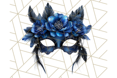 Vintage Garden Masquerade Floral Eye Mask PNG Clipart Product Image 4