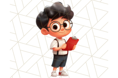 Boy Teacher Clipart, Classroom PNG, Cute School Teacher Art Product Image 21