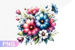 Flowers Sublimation - Clipart PNG Design Product Image 1