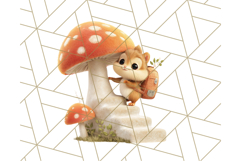 Whimsical Woodland Animal Village PNG Clipart Fantasy Forest Product Image 4