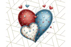Patriotic Scandinavian Rainbow Clipart PNG, 4th Of July Png Product Image 4