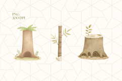 Jungle Trees Clipart PNG Product Image 3