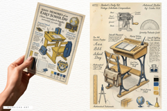 Ephemera School Junk Journal Pages Product Image 4