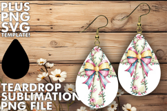 Dazzling Teardrop Earrings Designs, Flower Cross Product Image 1