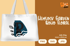 Hemlock Garden Boho Floral Monogram Product Image 1