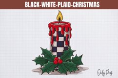Black-White-Plaid-Christmas Sublimation Product Image 1