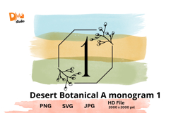 Desert Botanical Monogram Product Image 1