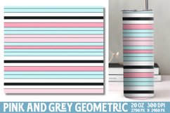 Pink and Grey Geometric Papers Tumbler Wrap Product Image 1
