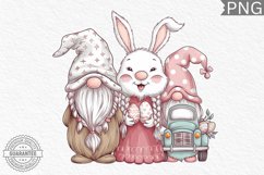Easter Bunny Gnome Sublimation - Clipart PNG Bundle Product Image 4