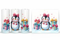 Christmas Penguin Tumbler. Cute Penguin Tumbler Design Product Image 2
