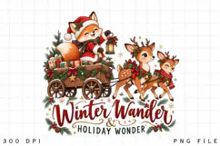 Winter Wander Holiday Wonder Christmas Sublimation Design Product Image 3