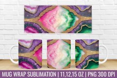 3D Mug Wrap | Agate Marble Mug Sublimation Design Product Image 1