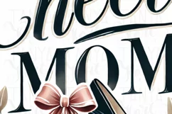Cheer Mom PNG, Coquette Bow Cheer Mom Shirt Design Product Image 5