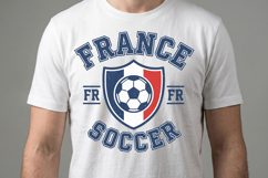 France Soccer T-shirt Design Product Image 2