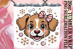 Joyful Moments 20oz tumbler wrap, Cute Christmas Product Image 1