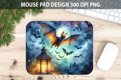 Watercolor Bats Mouse pad Sublimation - Animal PNG Design Product Image 1