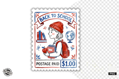 School Postage Stamps Clipart Product Image 1