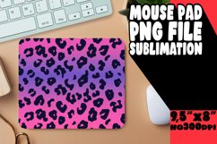 Trendy Leopard Print Mouse Pad Design Glitter Patterns PNG Product Image 1