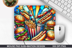 Mouse Pad Sublimation, 4th Of July Mouse Pad PNG Product Image 1