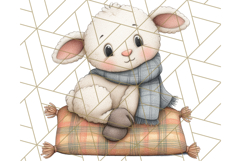 Fall Farm Animal Clipart, Autumn Barnyard PNG Illustrations Product Image 4