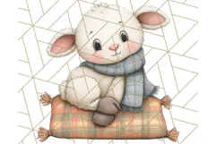 Fall Farm Animal Clipart, Autumn Barnyard PNG Illustrations Product Image 4