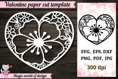 Heart Valentine's Day paper crafting svg Product Image 1