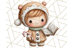Cozy Cookie Village Clipart, Gingerbread Holiday PNG Product Image 4