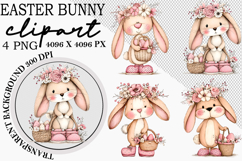 Whimsical Easter Bunny Clipart Product Image 1