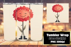 Whimsical Flower Frenzy: 20oz Tumbler Art Product Image 1