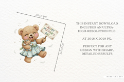 Mother's Day Teddy Bear Clipart Product Image 5