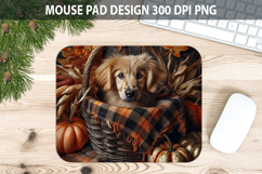 Dog Mouse pad Sublimation - Thanksgiving PNG Design Product Image 1