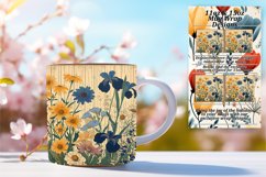 Serene Springtime Floral Mug Wrap Design Product Image 1