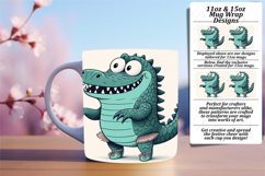 CUSTOM PNG Mug Wrap Design 11oz , Monster Product Image 1