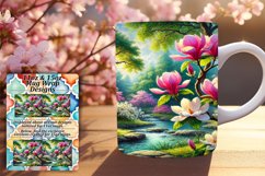 Fun 15oz Mug Wrap Png Artwork , Flower Product Image 1