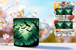 Eye-Catching 15oz Mug Wrap Png Template , Horror Halloween Product Image 1
