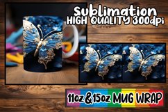 Enchanted Garden of Butterflies: Mug Wrap Sublimation Product Image 1