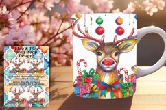 11oz 15oz Mug Wrap - Christmas Art Sublimation Product Image 1