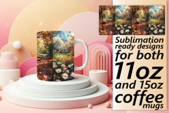 Sublimation Mug Wrap with Nature Scenes 11oz/15oz Product Image 1