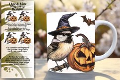 Cute Halloween Critter 11oz/15oz Mug Wrap PNG Product Image 1