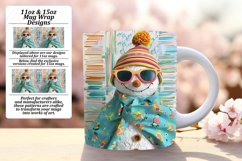 Snowman Wonderland Sublimation Mug Wrap 11oz/15oz Holiday Product Image 1
