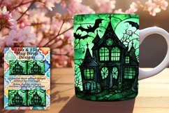 Elegant Autumn Stained Glass Mug 11oz 15oz Design Product Image 1